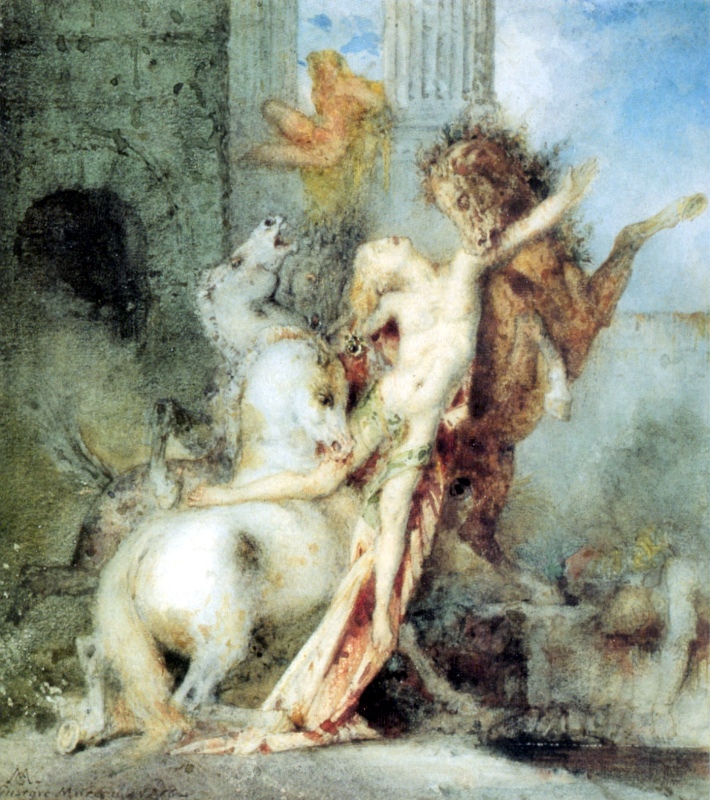 Moreau Gustave - Diomede devore par ses chevaux 2.jpg